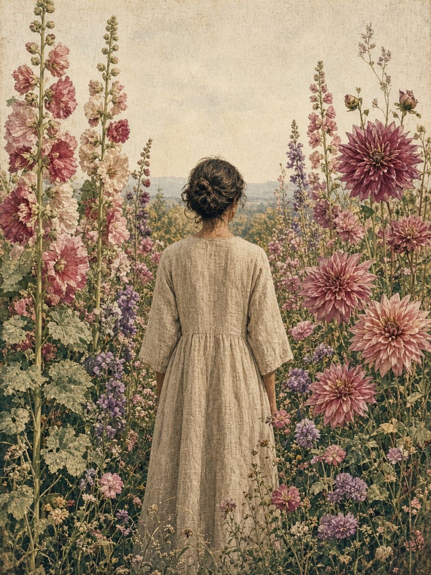 Among the Flowers, fine art print