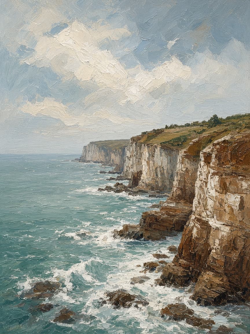 The Coast, original acrylic seascape